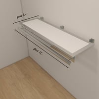 معلاق جداري للعبايات ستانلس ستيل لغرفة الضيوف