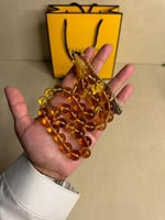 سبحه كهرمان حر حشرات طبيعية