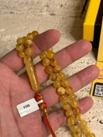 سبحه كهرمان حر شوائب طبيعية