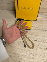 سبحة مصنوعة من ورق الذهب الأصلي