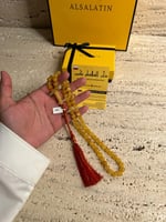 سبحه كهرمان حر شوائب طبيعية