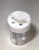 علبة بهارات شفافة 6 اقسام