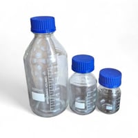 حافظة عطور فاخرة بغطاء ازرق - بعدة احجام12*