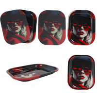 صحن مس روز مع غطاء