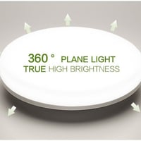 إضاءة سقف رفيع للغاية - دائري لون إضاءة أبيض دافئ...