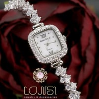 ساعة يد مصاغة من الفضة عيار 925