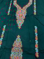 مخور ريون تصميم خاص مطرز خيط مع كرستال