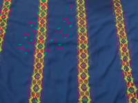 درع عسيري شيفون مطرز بخيط ٣متر ونصف (عرض واحد )