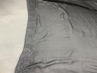 طرحة طبيعي شفافه غير مخرمة تطريز طرف واحد كرستال ا...