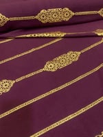 قماش سي واي بماء الذهب عرضين