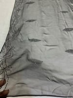 طرحة طبيعي شفافه غير مخرمة كرستال اسود