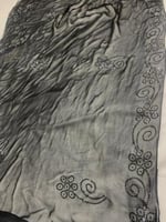 طرحة طبيعي شفافه غير مخرمة كرستال اسود