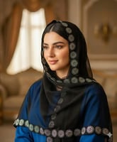 طرحة تل كرستال أطراف مترين في متر