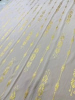 قماش سي واي بماء الذهب عرضين بدون فصوص