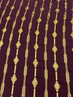 قماش سي واي بماء الذهب عرضين بدون فصوص