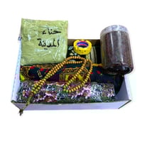 بوكس رمضاني (شرشف وسجادة صلاة-قميص روز -حناء المدي...