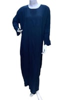 قميص لكبار السن كم طويل مع جيب