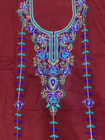 مخور كشميري تصميم خاص مطرز خيط مع كرستال