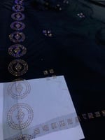 طرحة تل خفيف تطريز كرستال سهرات