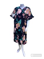 قميص نسائي ريون قصير فضفاض فري سايز