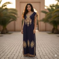 جلابية نسائي موديل فراشة مطرزة