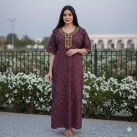 جلابية كشميري نص كم