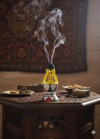 مبخرة طين تراثية مقاس وسط ارتفاع ٢٥ سم