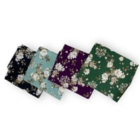 قطعة قماش بودرة مع تطريز كريستال خفيف