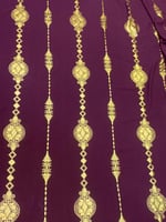 قماش سي واي بماء الذهب عرضين بدون فصوص