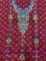 مخور كشميري تصميم خاص مطرز خيط مع كرستال