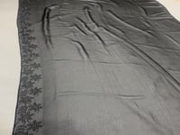 طرحة طبيعي شفافه غير مخرمة تطريز طرف واحد كرستال ا...