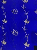 قماش سهرة شيفون مع تطريز ترتر