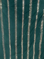 قماش سهرة شيفون تطريز مطرز بالترتر مع البطانة