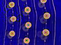 درع شيفون تطريز خيط مع كرستال