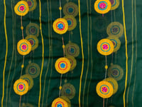 درع شيفون مطرز خيط مع كرستال