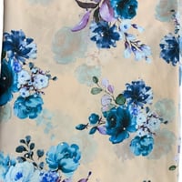 قماش بودرة مطرزه كرستال مترين ونص