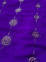 قماش سهرة شيفون تطريز ترتر