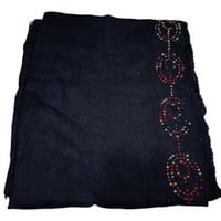 طرحة قطن تطريز كرستال خفيف