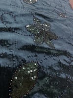 قطعة قماش مخمل 3 م مع فصوص وترتر