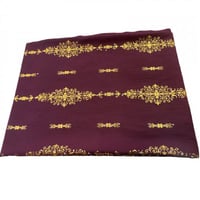 قماش سيوي مطرز بفصوص كرستال