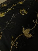 قماش شيفون مع تطريز ترتر