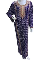 جلابية قطن مطرزة بخيط