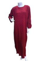 قميص لكبار السن كم طويل مع جيب