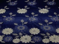 قماش سهرات تل تطريز خيط مع كرستال ٣ متر مع البطانة