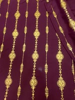 قماش سي واي بماء الذهب عرضين بدون فصوص