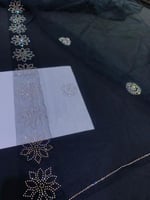 طرحة تل خفيف تطريز كرستال سهرات