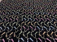 قماش شيفون مطرز ٣ متر عرضين