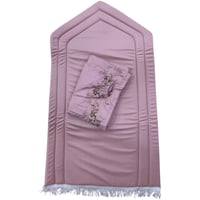 شرشف صلاة مطرز + سجادة اسفنج