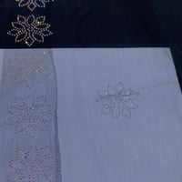 طرحة تل خفيف تطريز كرستال سهرات