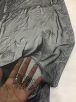 طرحة طبيعي شفافه غير مخرمة كرستال اسود